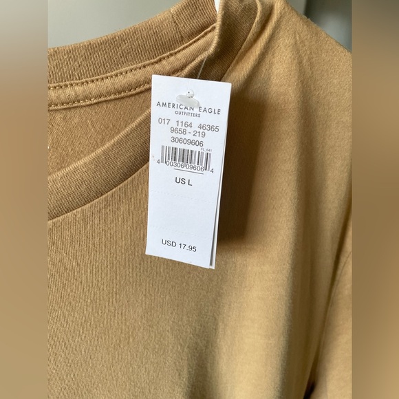 NWT Men’s American Eagle tee size L/G, tan - Picture 6 of 6